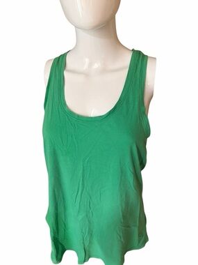 American Eagle Outfitters Bright Green Scoop Neck Tank